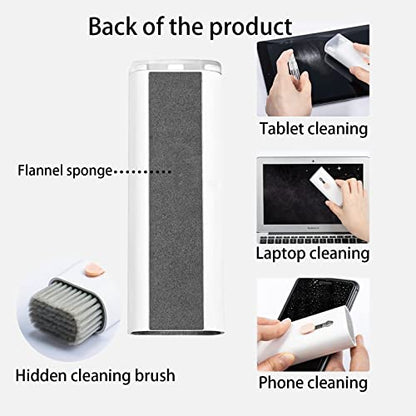 7 in 1 Electronic Cleaner kit - Keyboard Cleaner, Keyboard Cleaning Kit, Laptop Cleaner with Brush, Electronic Cleaner for Laptop/Phone/Computer/Screen (Give Away a Flannel Cloth) Pink
