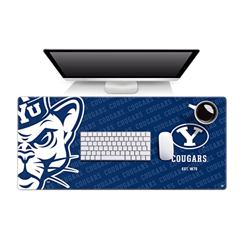 YouTheFan NCAA BYU Cougars Logo Series Desk Pad - style: BYU Cougars