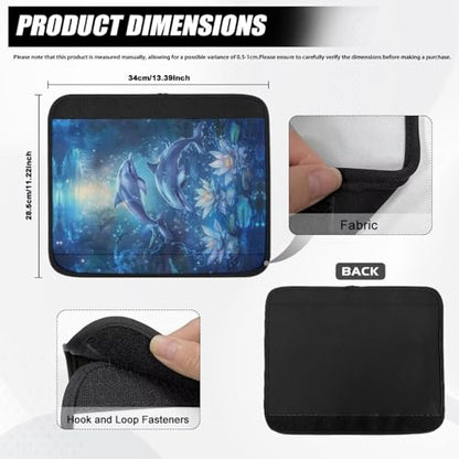 Wheelchair Armrest Pads Blue Dolphin Wheelchair Accessories Chair Arm Pads Universal for Wheelchair Armrests Office Transport Chairs Scooters - color: Blue Dolphin