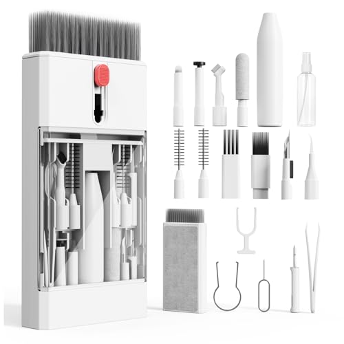 Keyboard Cleaning Kit Laptop Cleaner, 22-in-1 Computer Screen Cleaning Brush Tool, Multi-Function PC Accessories Electronic Cleaner Kit Spray for iPad iPhone MacBook Earbud Camera Monitor