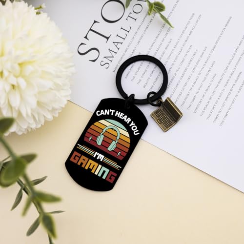 Video Game Keychain for Men Gaming Gift for Game Lovers Birthday Gifts for Boyfriend Cool Gaming Player Gifts for Teenager Husband Funny Gift for Teen Boys