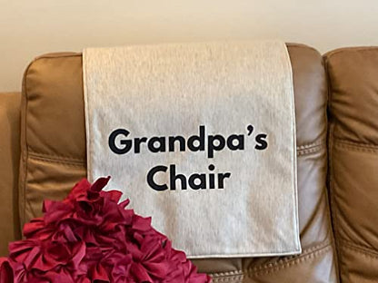 Headrest Covers for recliners Furniture slipcovers Furniture Protectors headrest Sofas loveseat Theater Chairs Office Chairs Chair Pads Perfect for Gifts Made in USA.17x27By: Bittlemen Co (Grandpa) - color: Grandpa