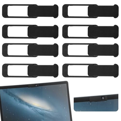 Ymapinc 4Pcs Camera Cover Laptop, Webcam Cover Slide for Privacy Safe Suitable for Computer Mobile Phones Laptops Tablets - Black