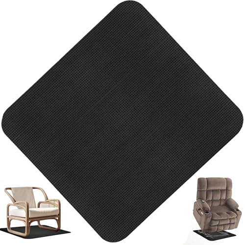 Recliner Pads for Hardwood Floors,Non Slip Recliner Grippers,Under Recliner Floor Protectors,Furniture Pads to Prevent Sliding,Non Slip Furniture Rail Pad for Recliners,Swivel Chairs Black - size: 1PCS-Square-Black-30"x30"