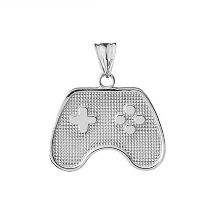 Claddagh Gold Fine Sterling Silver Video Game Controller Charm Pendant Necklace