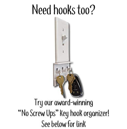 The No-Screwups Remote Control Holder by Mount Genie (Black): Wall Mount with No Damaging Screws or Tape. Installs in Seconds on Any Light Switch. Great for TV, Ceiling Fan and Roku Remotes. - color: Black