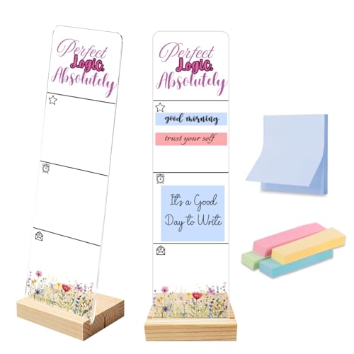 Sticky Note Holder Acrylic Monitor Memo Board Desk Organizers Desk Decor Post It Note Holder Perfect Logic Absolutely Sassy Funny Sarcastic Office Desk Sign - color: Acrylic 15