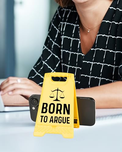 Funny Desk Shelf Decor, Born Argue Mini Desk Sign | Born Argue Sign, Funny Shelf Sign, Home Office Decor, Mini Desk Sign - style: Born to Argue