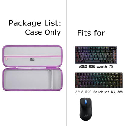 Tourmate Hard Storage Case for ASUS ROG Gaming Mechanical Keyboard & ASUS ROG Gaming Mouse - Travel Case for Keyboard and Mouse Combo(Box for Sale)