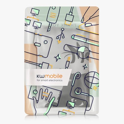 kwmobile Dust Cover Compatible with HP Smart Tank 7005 / Smart Tank 5000 - Printer Case - Grey/Black - Meow Cat - style: Meow Cat 22-01