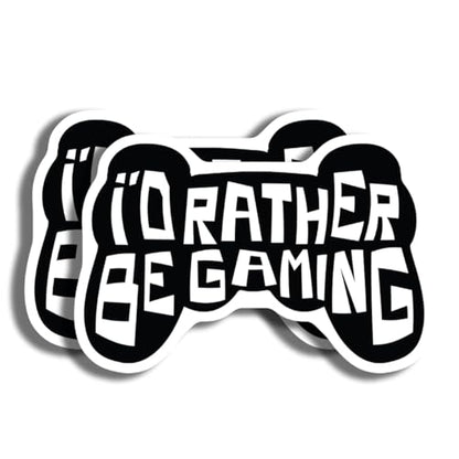Gamer Sticker - I'd Rather Be Gaming Sticker - Video Game Decal - Gaming Laptop Sticker - Gamer Gift - Gamer Vinyl Decal - Gaming Car Sticker - 5" Vinyl Sticker - Durable Design f AAS1494