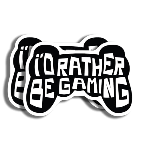 Gamer Sticker - I'd Rather Be Gaming Sticker - Video Game Decal - Gaming Laptop Sticker - Gamer Gift - Gamer Vinyl Decal - Gaming Car Sticker - 5" Vinyl Sticker - Durable Design f AAS1494