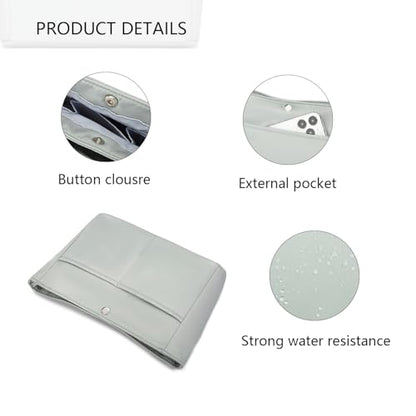 YONEBN waterproof Storage Bag Lightweight Large Capacity nylon Bag Inner Bag Handbag Organizer - color: Nylon/Grey
