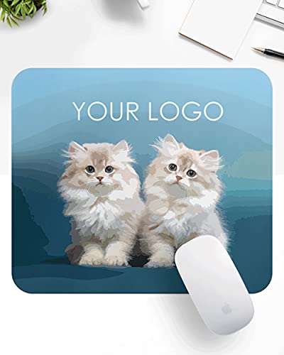Personalized Custom Mouse Pad – 2 Pack 8 x 9 inch Non-Slip Rubber Base Eco-Friendly Mat Desk Mousepad Keyboard Customized Photo Design Text Name Picture Gift (MPS0699, 8 X 9 Inches) - color: MPS0699