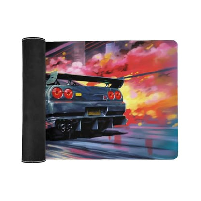 Large Mouse Pad Gaming Cool Japanese Anime R32 Tokyo Drift JDM Car Desk Mat Long Big Mousepad Extended Keyboard Computer Pad Office Desk Organizers and Accessories 35.4 x 15.7 inch - size: 40x90cm