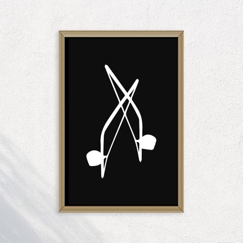 (unframed) Wall Art Print Of Berimbau, Capoeira, Brail, Instrument, Marcial Arts 2 - Eco-friendly Poster, Custom Decor For Home, Office, Bedroom, Bath Room, Living Room, (10x8 IN) - 102238WH - color: WHITE, size: 8x10 Inch