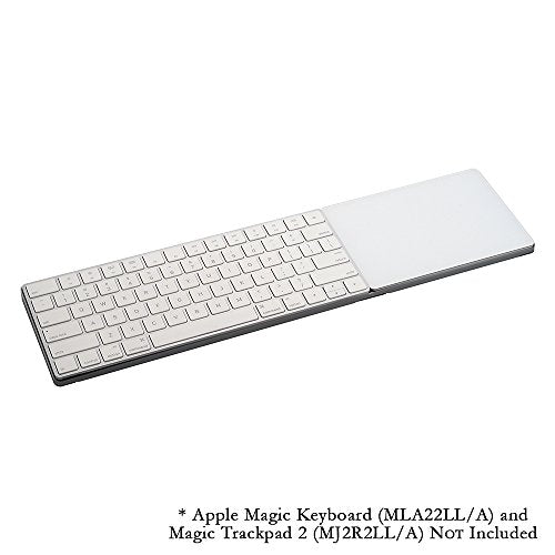 CraftMaster Union Tray for Apple Magic Keyboard and Apple Magic Trackpad 2 - Metal Dock Stand Controls Your iMac or Laptop Remotely, Premium Home and Office Accessory - Space Gray - color: Space Gray