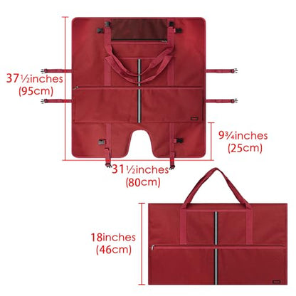 Travel Carrying Bag Compatible with 32" All-in-One Desktop Computer and 32" Monitor (Dark Red) - color: Dark Red