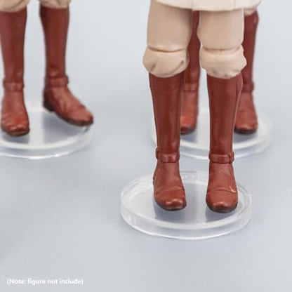 50 Pieces Round Clear Action Figure Display Stands Compatible with 3.75” MODERN Star Wars / MODERN Gi Joe / Marvel Legends Figure toy (Fit For 3.75 inch Modern SW/GI JOE/ML(25MM)) - color: Fit For 3.75 inch Modern SW/GI JOE/ML(25MM)