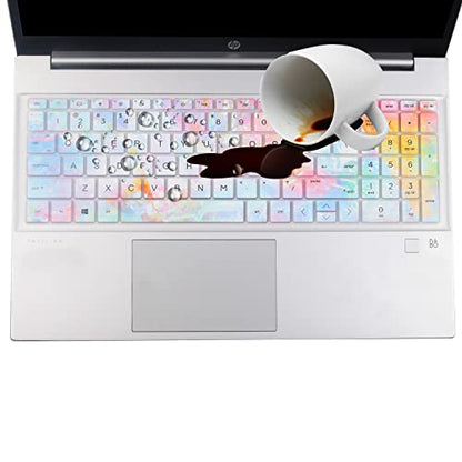Keyboard Cover for 2025-2022 HP Laptop 17t 17z 17-cn 17-cp 17-cn0001tg 17-cn2083dx 17-cn2063cl 17z-cp000 17t-cn400 17-cn1063cl 17-cn2083dx 17-cp3055cl 17-cp2134od 17-cp0012dx 17-cp0700dx 17-cp2099nr - color: Colors(Regular Letters)