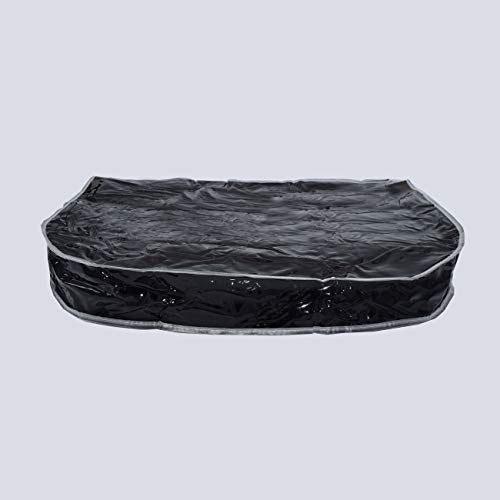 Betty Dain Salon Chair Cover, Protects Spa/Salon Chair Upholstery from Stains, Chemicals, Moisture, and Wear, Round, Fits Most Salon Chairs, Durable Vinyl, Black (Pack of 2) - size: 2 Pack, style: Round