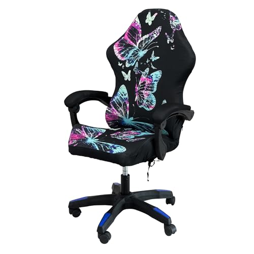 Gaming Chair Covers, 3D Printing One-piece Universal Fit Gaming Chair Seat Cover with Armrest Sloipcover(Color:Style 5) - color: Style 5