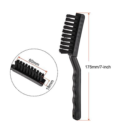 HARFINGTON 5pcs Anti-Static Cleaning Brush 18x60mm PV Plastic Conductive Bristles Anti Static ESD Brushes for Clean PCB Laptop Keyboard Fan and Other Electronic Devices