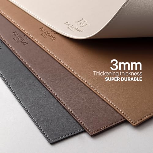 Baroyal Faux Leather Placemats Set of 6 Vinyl Washable Wipeable Table Mats for Kitchen Dining Table Heat Resistant Waterproof Modern Indoor/Outdoor Placemats Non-Slip Easy Clean Place Mats (Gray) - color: B-gray