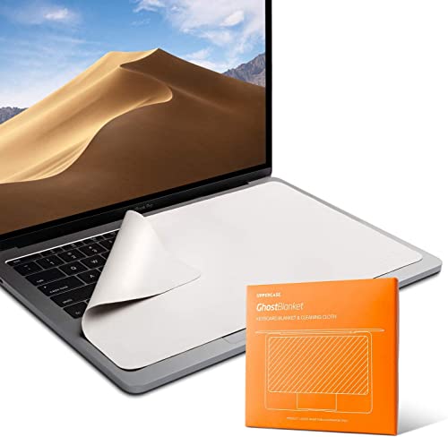 UPPERCASE GhostBlanket Screen Keyboard Imprint Protection Microfiber Liner and Cleaning Cloth 13" Compatible with MacBook Pro 13"/14", MacBook Air 13"/15", MacBook Neo 13" - size: 13"/14"/15" MacBook Pro/Air/Neo