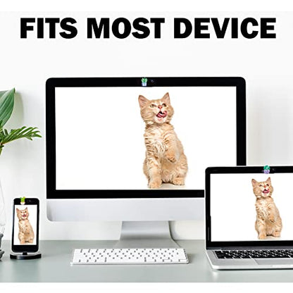 Laptop Camera Cover Slide Webcam Cover for Privacy Fits for Mini PC, PC, Surface, Tablet, Desktop Computer, Smart Phone - 3 Packs, Plants - color: Plants