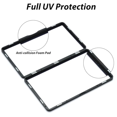 ZINHO Graded Card Case Magnetic Aluminum Alloy Slab Protector Display Case Fits BGS Cards, UV Protection (Black) - color: Black, style: BGS Card Case