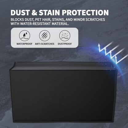 PlayVital Dust Cover for Nintendo Switch 2, Anti Scratch Dust Guard Waterproof Cover Sleeve for Nintendo Switch 2 Console & Charging Dock - Black - color: Black