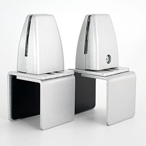 Aluminum Vertical Clamp Partition Board Acrylic Desk Divider Support Clamp for Clear Shield for Desktop Countertop Reception - color: On-board
