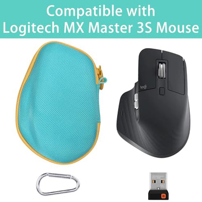 co2CREA Hard Case Replacement for Logitech MX Master 4 / Master 3S / 3 Wireless Performance Mouse (Teal Case) - color: Teal Case, style: For Master 4/3S/3