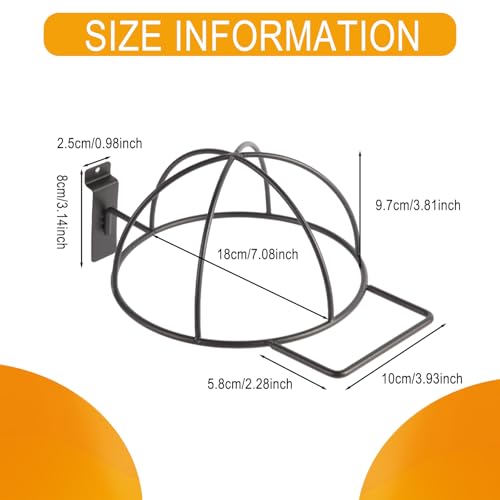 Polmart Heavy Duty Slatwall Hat Display - style: Cap
