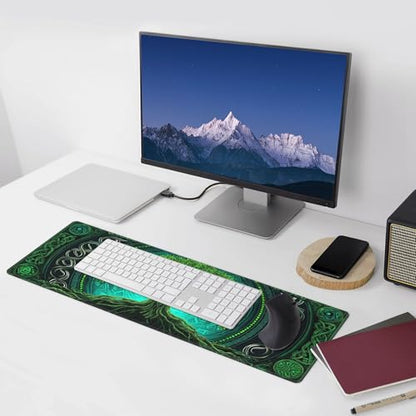 Tree Mouse Pad Extended Large Gaming Mouse Pad XL Stitched Edges for Gamer Home Office 31.5 X 11.8 Inch - color: Tree