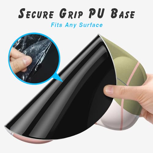 Office Mousepad with Gel Wrist Support - Ergonomic Gaming Desktop Mouse Pad Wrist Rest - Design Gamepad Mat Rubber Base for Laptop Computer -Silicone Non-Slip Special-Textured Surface (15PalmS) - color: 15PalmS