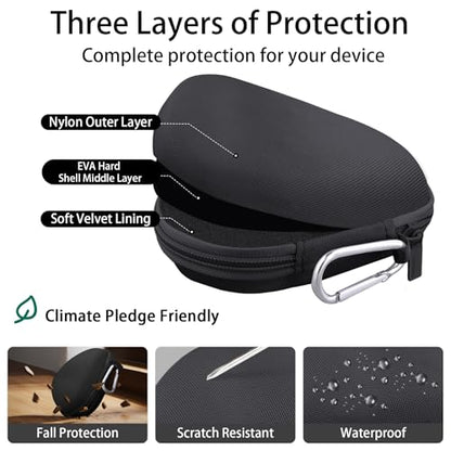 co2CREA Hard Case Replacement for Logitech MX Master 4 / MX Master 3 Master 3S Advanced Wireless Mouse (Graphite Black Case) - color: Graphite Black Case, style: For Master 4/3S/3