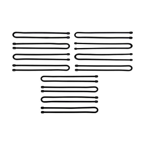 Nite Ize Gear Tie Original ProPacks - Reusable Rubber Twist Ties for Indoor & Outdoor Use - Bendable Wire Interior - Durable Rubber Exterior - Secure Grip - Black, 12" (12 Pack) - size: 12" - 12 Pack