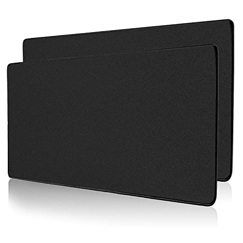 ALOANES Large Gaming Mouse Pad Keyboard Mat with Non-Slip Rubber Base | Black 2PC Desk Mat Mousepad for Computer Gamer Office Home XL 31.5"x11.81"x0.12" - color: 00- Black, size: 2PC XL(31.5" x 11.8")