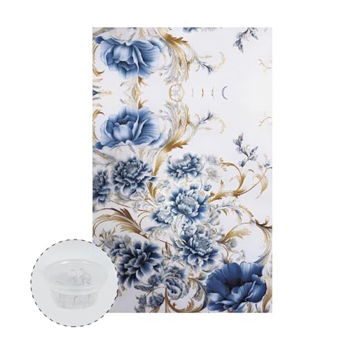 Vintage Flower Headrest Cover for Recliners No Slip Furniture Slipcover Protector Fade Resistant Chair Covers Office Lounge Chairs Protector Headrest Covers - color: Vintage Flower