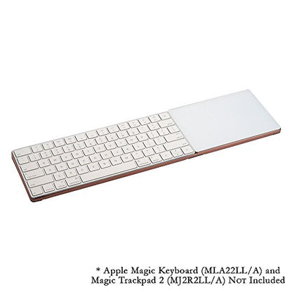Fotodiox CraftMaster Union Tray for Apple Magic Keyboard and Apple Magic Trackpad 2 - Metal Dock Stand Controls Your iMac or Laptop Remotely, Premium Home and Office Accessory - Rose Gold - color: Rose Gold
