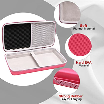 LTGEM Case Compatible with Logitech POP ICON Combo Bluetooth Keyboard and Mouse Combo, Office Travel Carrying Storage Bag - Rose+Gray(Case Only) - color: Rosy