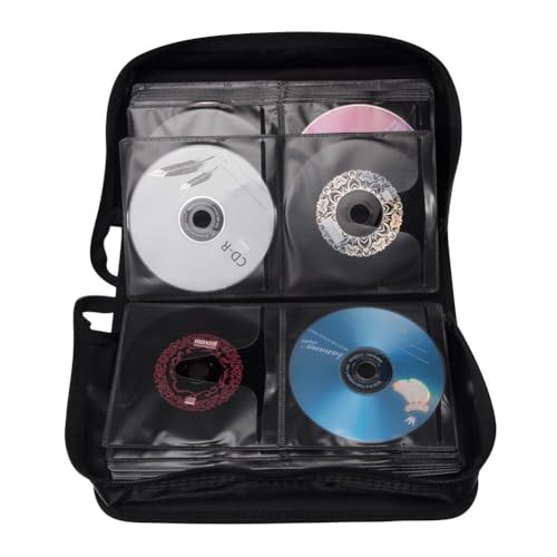 128 Capacity CD/DVD case Wallet, Storage,Holder,Booklet （Silver） - color: 128 Silver
