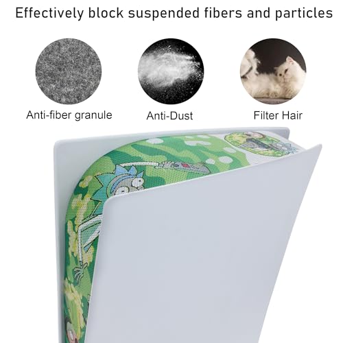 New Version 2.0 Dust Cover Net for PS5 Console, PS5 Heatsink Barrier Pets Hair Anti-dust Cover Dustproof for PlayStation 5 (RUIKE) - color: RUIKE