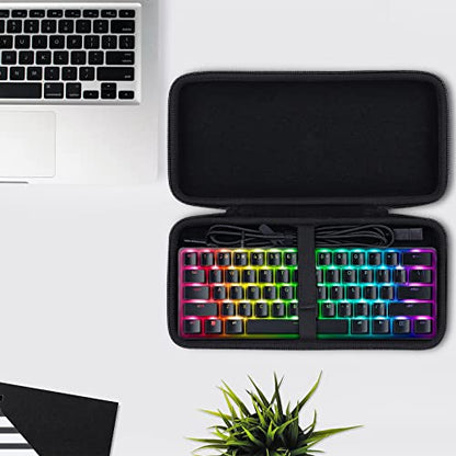 Co2CREA Hard Travel Case Replacement for Razer Huntsman Mini / Snpurdiri / MageGee Gaming Keyboard (Black) - size: for Mini 60% Keyboard