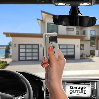 Garage Outlet Door Opener Purple Learn Button 3-Button Lithium Battery for Liftmaster 53753 371LM 373LM Chamerblain Craftsman 139.53753 - color: 3-Button