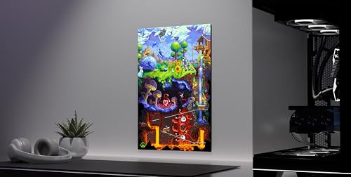Journey Down - Terraria Acrylic UV Printed Acrylic Wall Art 16in x 24in - color: Journey Down, size: 24"L x 16"W