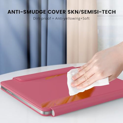 RAYMCRAFT for iPad 11th(A16, 2025)/10th Generation Case with Keyboard, Magic Keyboard 2022, Springy Backlit Keys, Stain-Resistant Surface, Multi-Touch Trackpad, Hot Pink - color: Hot Pink