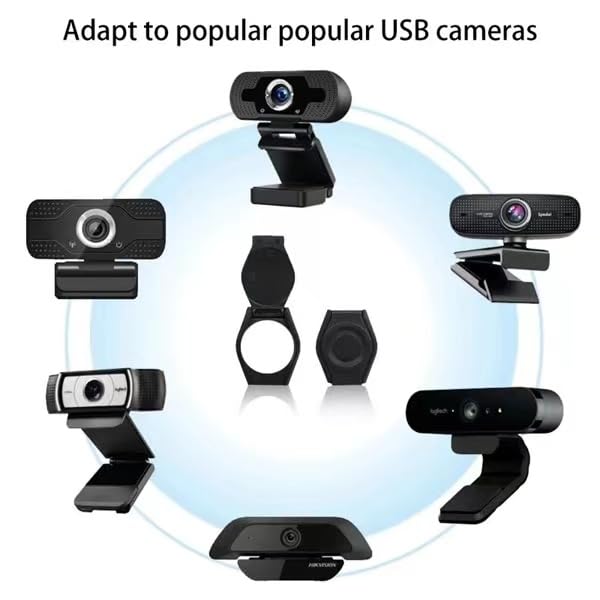 2-Pack Universal Webcam Covers, Desktop External Lens caps, Shutter Protectors, Privacy Covers for Streaming, Compatible with C270/C615/C920/C930E/C922X